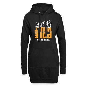 Dies Ist Mein Stabhochsprung-bekleidungsstab - Hoodie-Kleid - Schwarz - Vorne