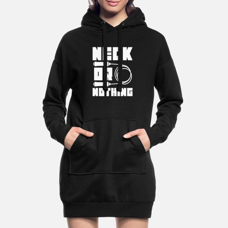Hals Oder Nichts Springseil Springseil Training Hoodie-Kleid