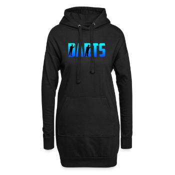 Darts Dart Pfeile Dart Zubehör Dart - Hoodie-Kleid - Schwarz - Vorne