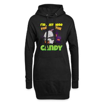 I'm Just Here For The Candy Scary Halloween Beast - Hoodie-Kleid - Schwarz - Vorne