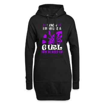 Filles Fléchettes Femmes Fléchettes Fléchettes Fléchettes Fléchettes - Sweat-shirt à capuche long Femme - noir - Devant