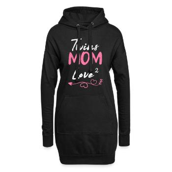 Gemini Baby Love High 2 Mère Devenir Maman - Sweat-shirt à capuche long Femme - noir - Devant