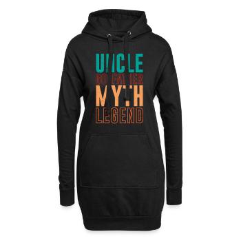 Onkel Pate Mythos Legende - Hoodie-Kleid - Schwarz - Vorne