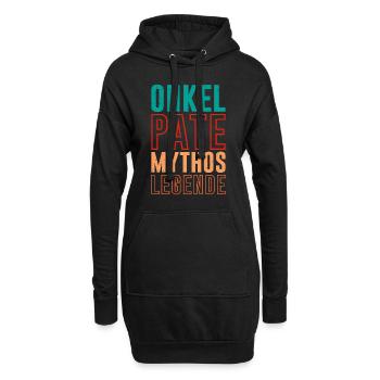 Onkel Pate Mythos Legende - Hoodie-Kleid - Schwarz - Vorne