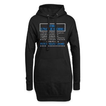 L’oncle Code drôle oncle disant - Sweat-shirt à capuche long Femme - noir - Devant