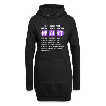 Ce que vous devez savoir sur ma tante - Sweat-shirt à capuche long Femme - noir - Devant