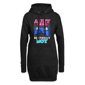 Meilleure tante au monde Anniversaire Enfant Neveu Tante - Sweat-shirt à capuche long Femme - noir - Devant