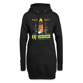 Wer A Sagt Muss Auch Ramsamsam Sagen Kita Erzieher - Hoodie-Kleid - Schwarz - Vorne
