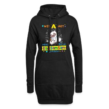 Wer A Sagt Muss Auch Ramsamsam Sagen Kita Erzieher - Hoodie-Kleid - Schwarz - Vorne