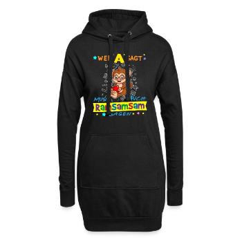 Wer A Sagt Muss Auch Ramsamsam Sagen Kita Erzieher - Hoodie-Kleid - Schwarz - Vorne