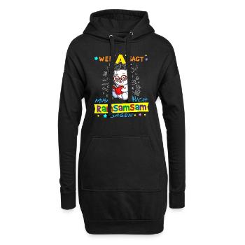 Wer A Sagt Muss Auch Ramsamsam Sagen Kita Erzieher - Hoodie-Kleid - Schwarz - Vorne