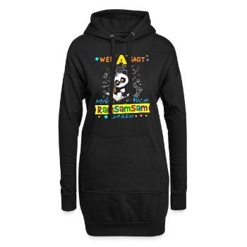 Wer A Sagt Muss Auch Ramsamsam Sagen Kita Erzieher - Hoodie-Kleid - Schwarz - Vorne