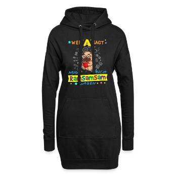 Wer A Sagt Muss Auch Ramsamsam Sagen Kita Erzieher - Hoodie-Kleid - Schwarz - Vorne