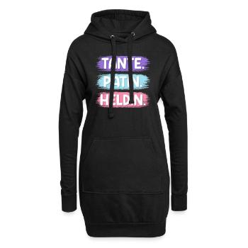 Tante Patentante Heldin Super Tante - Hoodie-Kleid - Schwarz - Vorne
