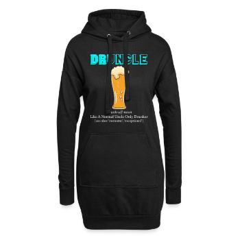 Druncle Bier Onkel - Hoodie-Kleid - Schwarz - Vorne