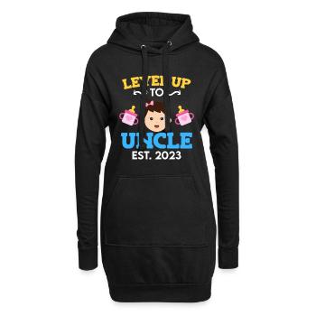 Niveau jusqu’à Oncle 2023 Oncle 2023 - Sweat-shirt à capuche long Femme - noir - Devant