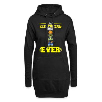Best Electrician Mom Ever Electronic Technician - Hoodie Dress - black - Front