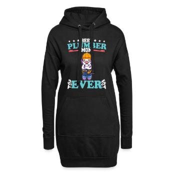 Meilleure maman plombier de tous les temps Artisanat de technicien en plomberie - Sweat-shirt à capuche long Femme - noir - Devant