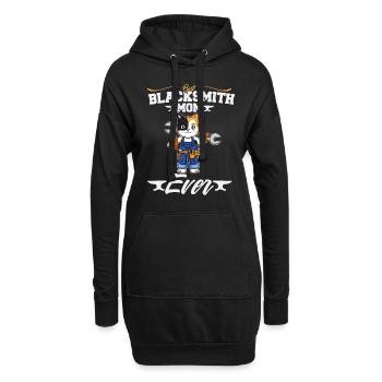 Best Blacksmith Mom Ever Metal Work Forge Hammer - Hoodie-Kleid - Schwarz - Vorne