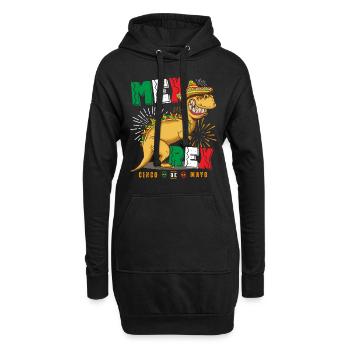 Tacosaurus Mex Rex T Rex Taco Cinco De Mayo - Hoodie-Kleid - Schwarz - Vorne