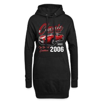 Je ne suis pas vieux Je suis une voiture classique vintage née en 2006 - Sweat-shirt à capuche long Femme - noir - Devant