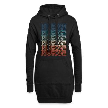 Krankenschwester Leben Registrierte Krankenschwester Zahnärztlicher Tag der Krankenschwester - Hoodie-Kleid - Schwarz - Vorne