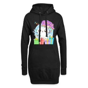 Joyeux Catmas Chats Enfants - Sweat-shirt à capuche long Femme - noir - Devant