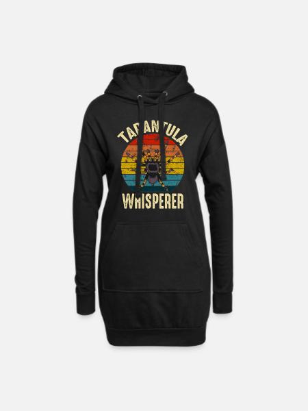 Tarantula Flüsterer Retro Spinne Besitzer - Hoodie-Kleid - Schwarz