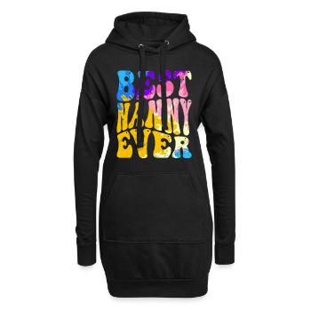 Die beste Erzieherin der Welt Beste Tagesmutter - Hoodie-Kleid - Schwarz - Vorne