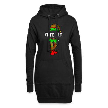 Mignon Elfe Douce Elfe Petite amie Elfe Femme - Sweat-shirt à capuche long Femme - noir - Devant