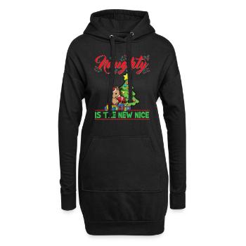 Coquin est le nouveau Noël de Noël Nice - Sweat-shirt à capuche long Femme - noir - Devant