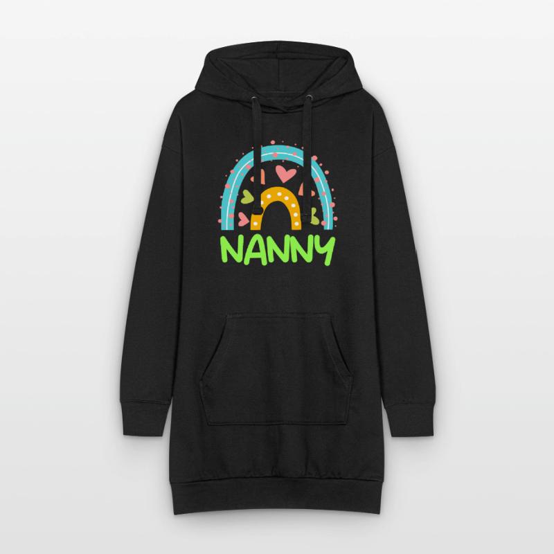 Regenbogen Liebe ich bin eine Tagesmutter Hoodie-Kleid