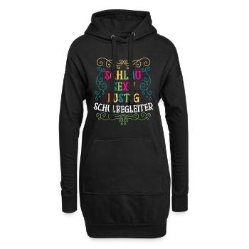 Schlau Sexy Lustiger Schulbegleiter - Hoodie-Kleid - Schwarz - Vorne