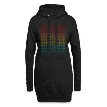Je suis sage-femme - Sweat-shirt à capuche long Femme - noir - Devant