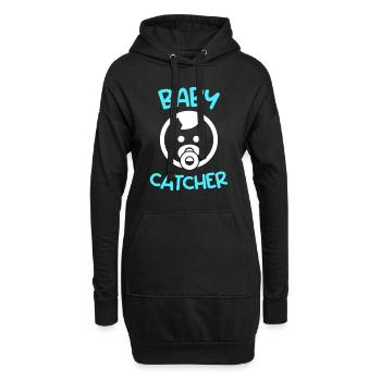 Baby catcher Je suis la sage-femme - Sweat-shirt à capuche long Femme - noir - Devant