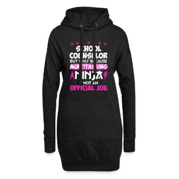 Multitasking Ninja ist kein Job Schulbegleiter - Hoodie-Kleid - Schwarz - Vorne