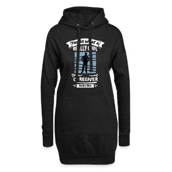 Voici à quoi ressemble une infirmière cool infirmière gériatrique - Sweat-shirt à capuche long Femme - noir - Devant