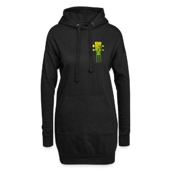 Band Gitarrist Musiker ich spiele die Gitarre - Hoodie-Kleid - Schwarz - Vorne