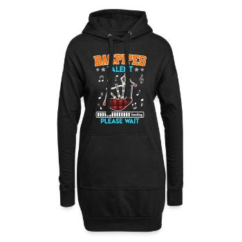 Dudelsacktalent wird geladen Ich lerne Dudelsack - Hoodie-Kleid - Schwarz - Vorne