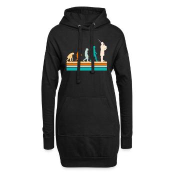 Musiker Dudelsackspieler Evolution Dudelsack - Hoodie-Kleid - Schwarz - Vorne