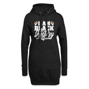 I Am Black History Afroamerikaner Juneteenth - Hoodie-Kleid - Schwarz - Vorne