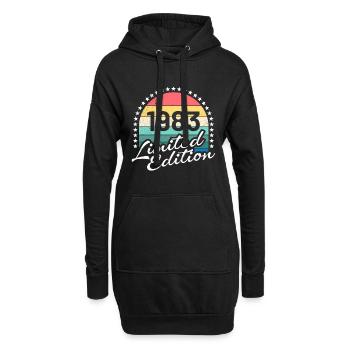 40 Jahre limitierte Auflage 40. Geburtstag - Hoodie-Kleid - Schwarz - Vorne