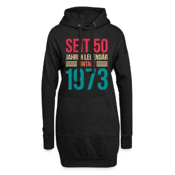 Des hommes légendaires de 50 ans depuis 50 ans - Sweat-shirt à capuche long Femme - noir - Devant