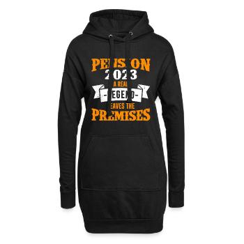 Pension 2023 Retraite des pensionnés - Sweat-shirt à capuche long Femme - noir - Devant