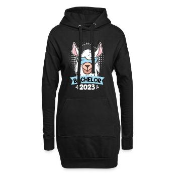 Student Bachelor 2023 Alpaka Bachelorabschluss - Hoodie-Kleid - Schwarz - Vorne