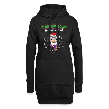 Christmas Squad X-Mas Animals Family Matching Xmas - Hoodie-Kleid - Schwarz - Vorne