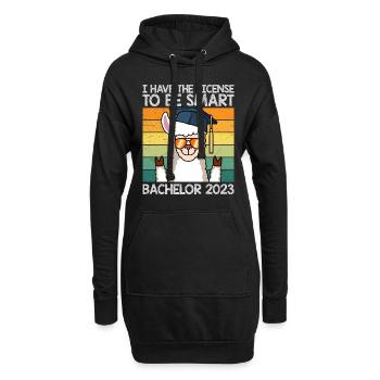 Bachelor 2023 Licence à Clever Shit - Sweat-shirt à capuche long Femme - noir - Devant
