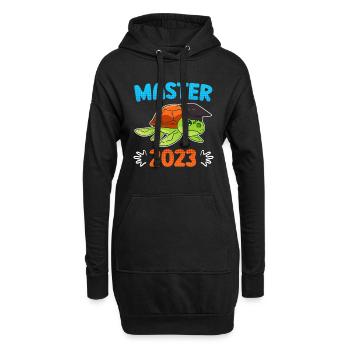 Master 2023 Fin de Master - Sweat-shirt à capuche long Femme - noir - Devant
