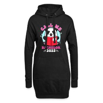 Appelez-moi Bachelor 2023 Diplôme - Sweat-shirt à capuche long Femme - noir - Devant