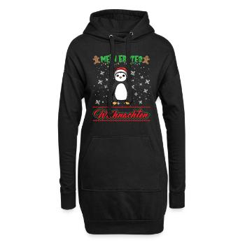 Mein Erstes Weihnachten Baby 1 Jahr Heilig Abend - Hoodie-Kleid - Schwarz - Vorne